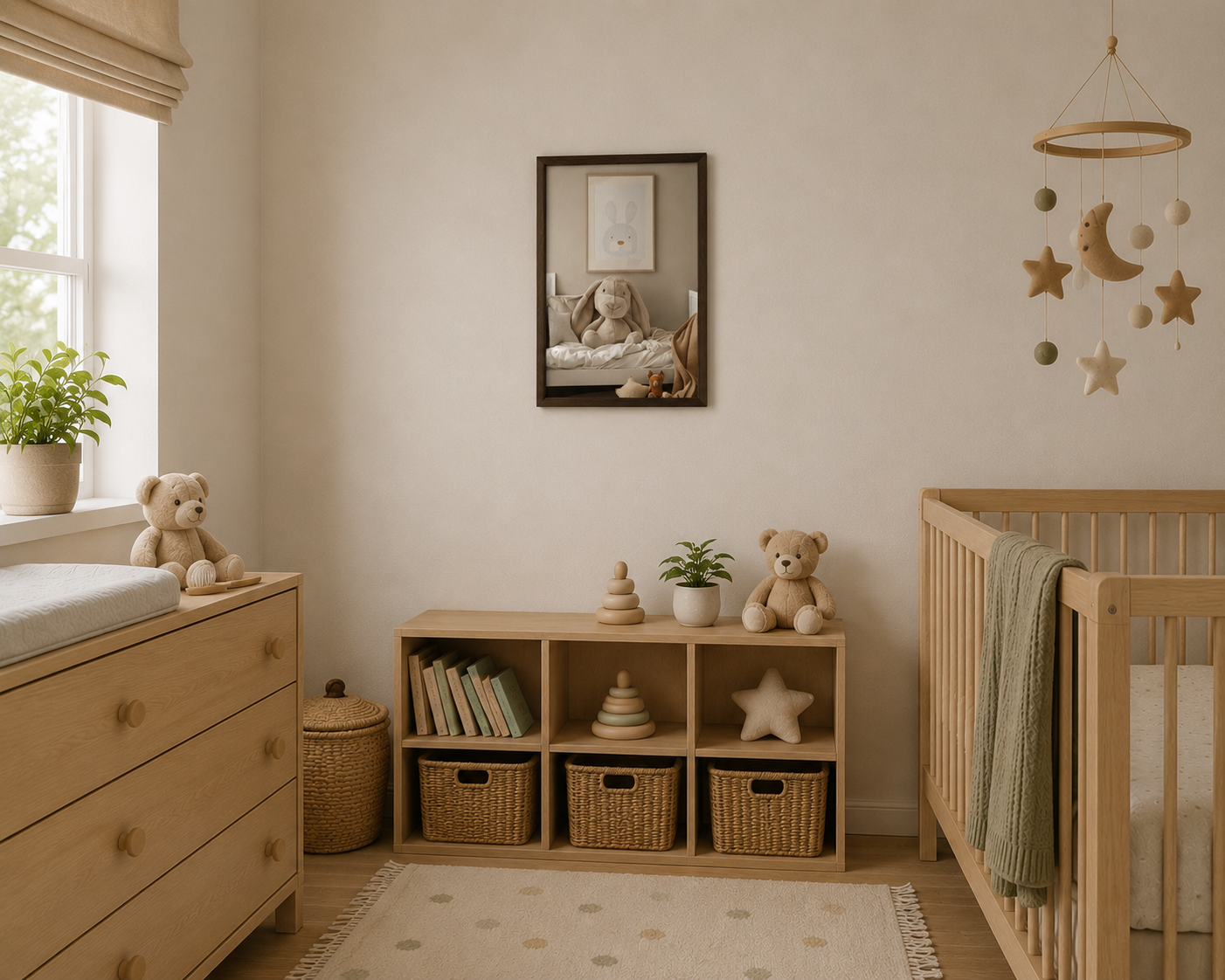 Petrified Bunny - Framed canvas