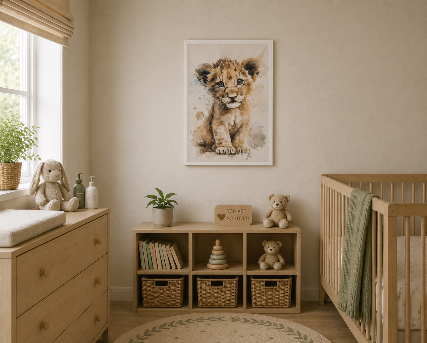 Messy Hair - Framed canvas