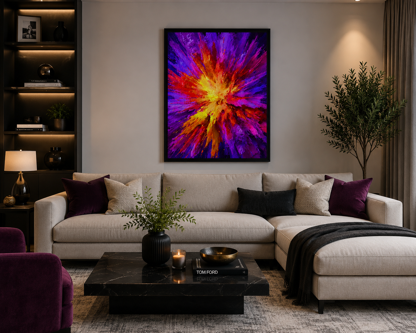 The Universe Sneezed - Framed canvas