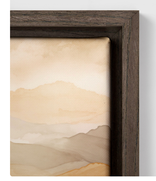 Cat Multicolor Framed canvas